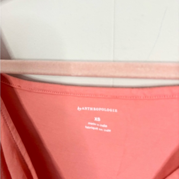 Anthropologie puff sleeve wrap top pink size XS new - Picture 4 of 6